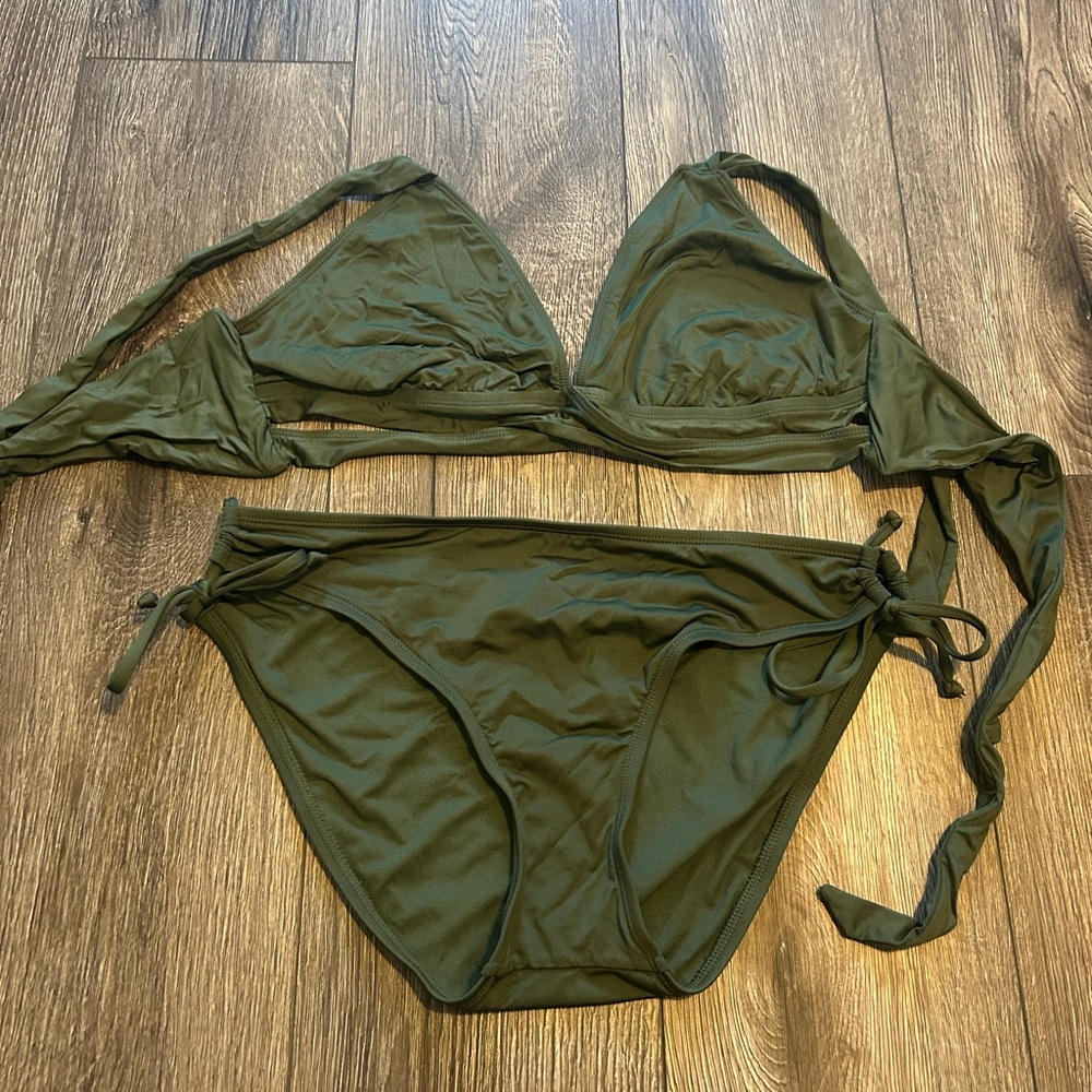 Olive Green Women's Bikini Set